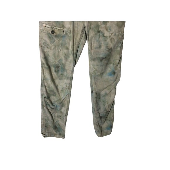 Anthropologie Pants Women's Size 25 Green Watercolor Splotch The Wanderer - Picture 4 of 11